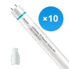Opakowanie 10x Philips Rura LED T8 MASTER Value (EM/Mains) High Output 8W 1000lm - 830 Ciepła Biel | 60cm - Zamienne 18W